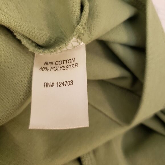 " Rebecca Malone " Woman's Lt sage green top Sleeveless Size  :  PL Pre-owned - Picture 3 of 6